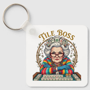 Porte-clés Tuile de mahjong Boss