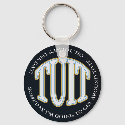 Porte-clés TUIT ronde (Recto)