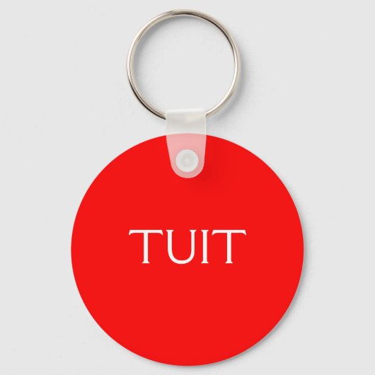 Porte-clés TUIT Rouge (Recto)