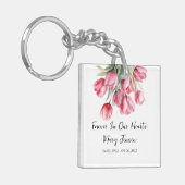 Porte-clés Tulip Memorial Funeral Photo Keychain (Devant gauche)