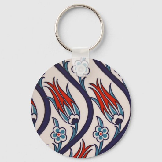 Porte-clés Tulip Motif ottoman / Art Carrelage (Recto)