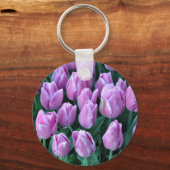 Porte-clés Tulipes à ressort pourpre (Recto)