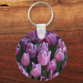 Porte-clés Tulipes à ressort pourpre (Recto)