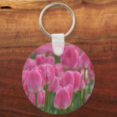 Porte-clés Tulipes à ressort rose (Recto)