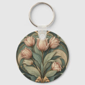 Porte-clés Tulipes Art Déco (Recto)