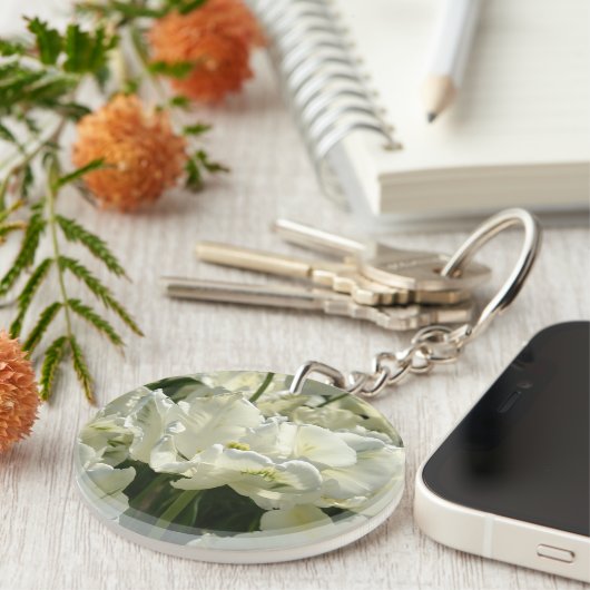 Porte-clés Tulipes blanches (Devant Droit)