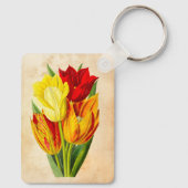 Porte-clés Tulipes de printemps (Verso)