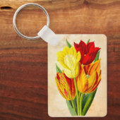 Porte-clés Tulipes de printemps (Recto)