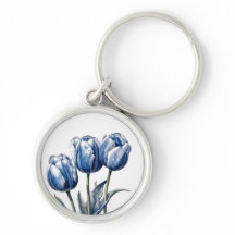 Tulipes en bleu Delft