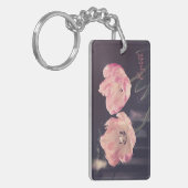 Porte-clés Tulipes en fleurs mignonnes -Personnalisées (Devant gauche)