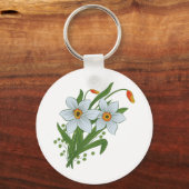 Porte-clés Tulipes et jonquilles Fleurs (Recto)