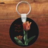 Porte-clés Tulipes orange (Recto)