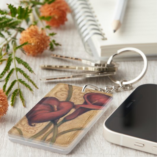 Porte-clés Tulipes rouges II (Devant droit)