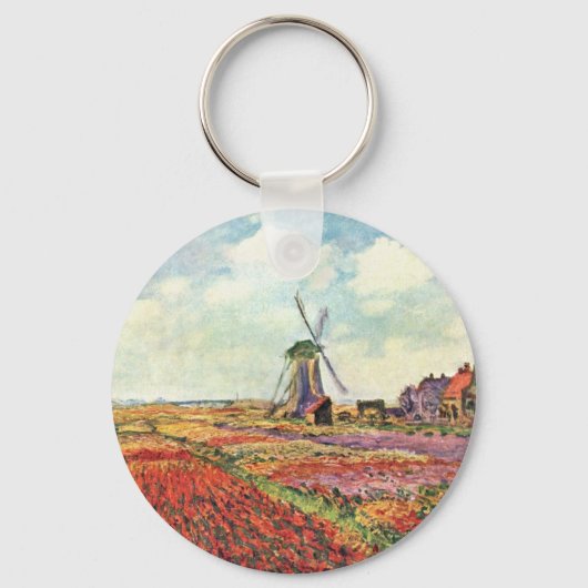 Porte-clés Tulips De Hollande Par Claude Monet (Recto)