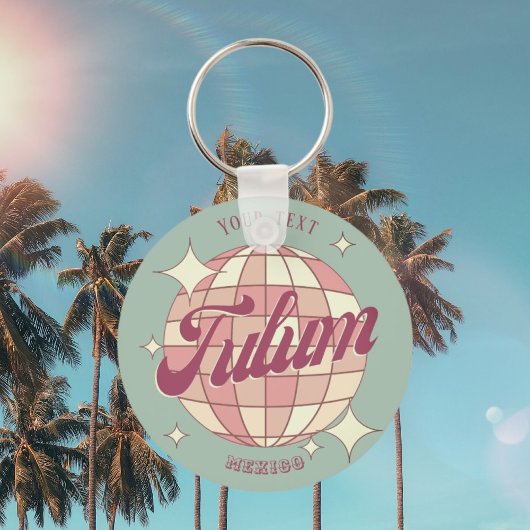Porte-clés Tulum Mexico Retro accessoire souvenir vacances