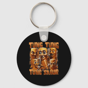Porte-clés Tung Tung Sahur drôle Italien Brainrot mème B