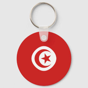 Porte-clés Tunisia Fisheye Flag Keychain