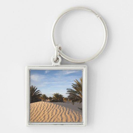 Porte-clés Tunisie, désert du Sahara, Douz, Grande Dune, palm (Devant)