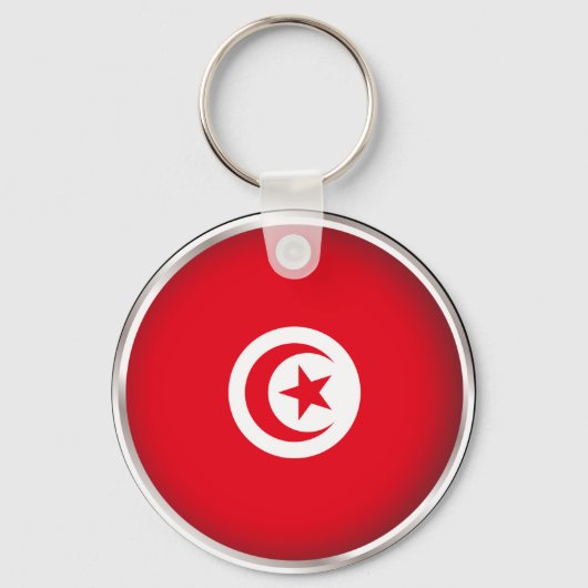 Porte-clés Tunisie ronde (Recto)