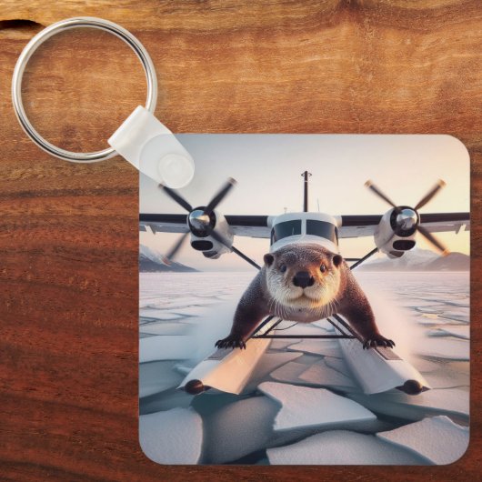 Porte-clés Turbo Prop Twin Engine Flotter Plane Bush Canada (Recto)