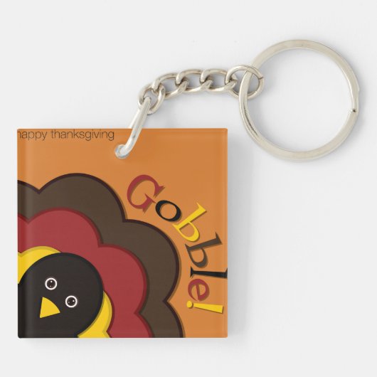 Porte-clés Turc caché de Thanksgiving (Dos)