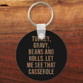 Porte-clés Turc Gravé Fèves Et Roulettes Laissez-Moi Voir Cet (Recto)