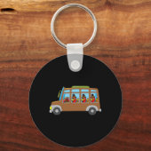 Porte-clés Turquie équitation École Bus Thanksgiving Day Funn (Recto)