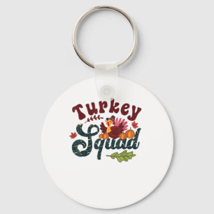 Porte-clés Turquie Squad Drôle Thanksgiving Day Run Pilgrim G