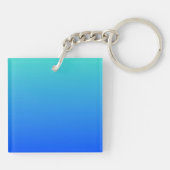 Porte-clés Turquoise Bleu Ombré (Dos)