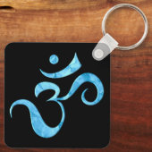 Porte-clés Turquoise Étincelle Om (Verso)