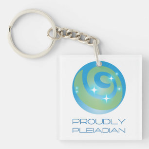 Porte-clés Turquoise Fièrement Pléiadien Starseed