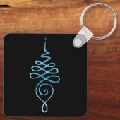 Porte-clés Turquoise Unalome (Verso)