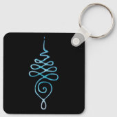 Porte-clés Turquoise Unalome (Dos)