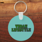 Porte-clés Turquoise Vegan Lifestyle Porte - clé (Recto)