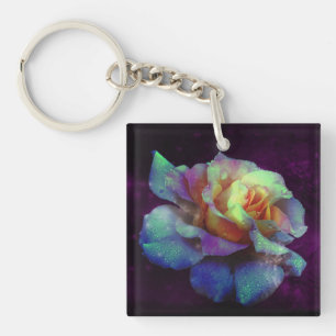 Porte-clés Turquoise, violette et rose jaune Porte - clé