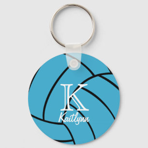 Porte-clés Turquoise Volleyball Monogram Porte - clé