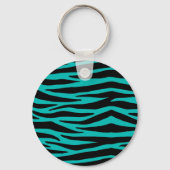 Porte-clés Turquoise Zebra (Recto)