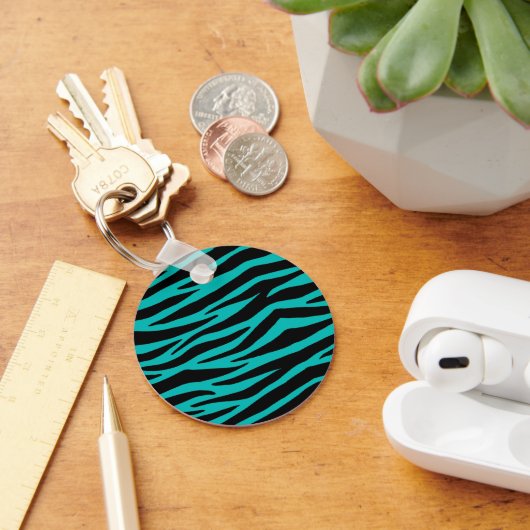 Porte-clés Turquoise Zebra (Bureau)