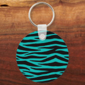 Porte-clés Turquoise Zebra (Recto)