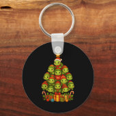 Porte-clés Turtle Christmas Tree Funny Turtle Xmas  (Recto)