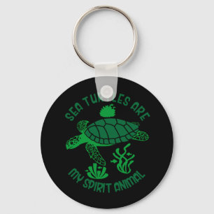 Porte-clés Turtle Lover Les tortues marines sont mon esprit