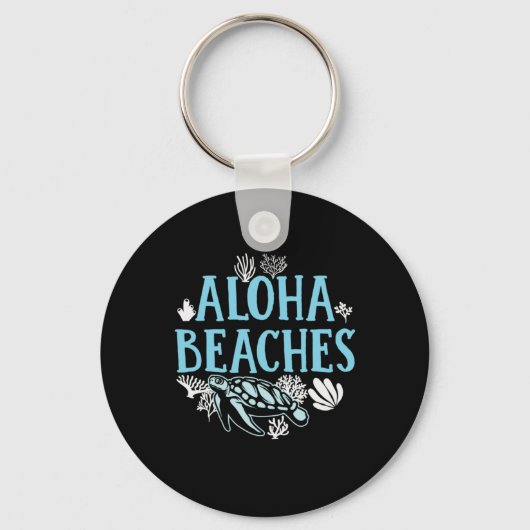 Porte-clés Turtle Lover | Plages Aloha (Recto)
