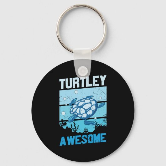 Porte-clés Turtle Lover | Turtley Awesome (Recto)