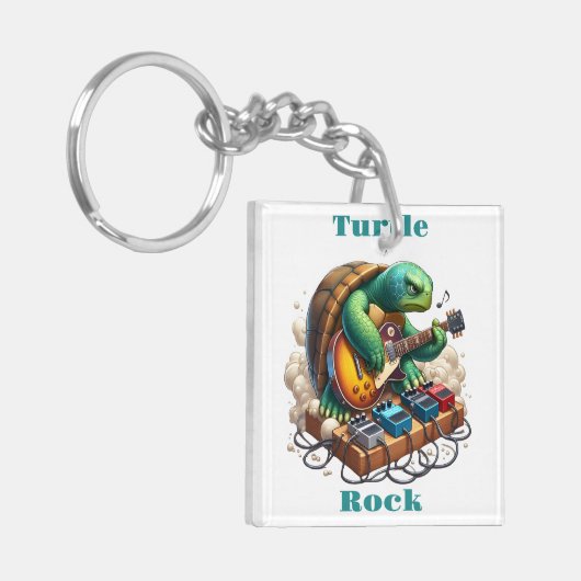 Porte-clés Turtle Rockstar Jamming sur scène (Devant gauche)