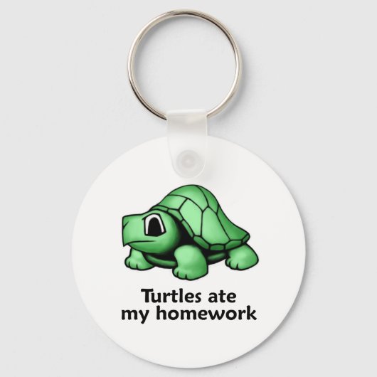 Porte-clés Turtles ate my Homework (Recto)