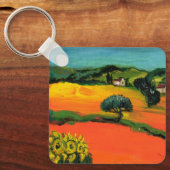 PORTE-CLÉS TUSCANY LANDSCAPE WITH SUNFLOWERS (Recto)