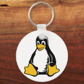 Porte-clés Tux Penguin - (Linux, Open Source, Copyleft, FSF) (Recto)