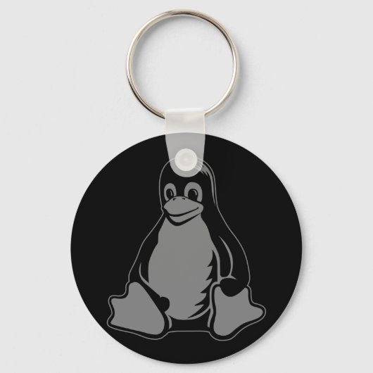 Porte-clés Tux Penguin - (Linux, Open Source, Copyleft, FSF) (Recto)