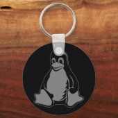 Porte-clés Tux Penguin - (Linux, Open Source, Copyleft, FSF) (Recto)
