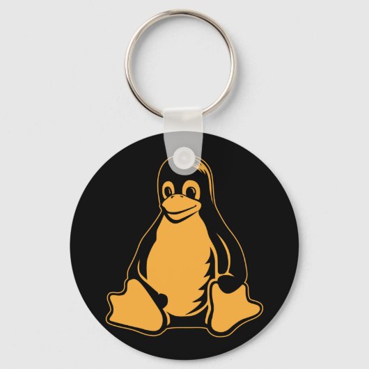 Porte-clés Tux Penguin - (Linux, Open Source, Copyleft, FSF) (Recto)